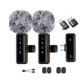 XIXIXIAXIA Micro Cravate sans Fil pour iPhone,iPad, Android,Caméra, Ordinateur, Portable, Mini Microphone avec réduction du Brui