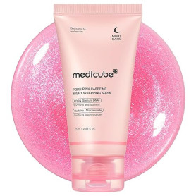 medicube Masque Peel-Off Nuit PDRN Caféine | Fermeté, Décongestion & Hydratation | ADN de Saumon + Caféine + Collagène pour une