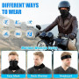 ENONEO Cache Cou Homme Sport Respirant Masque Tour de Cou Moto Femme Hiver Coupe-Vent Cache Nez Ski Balaclava Multifonctionnelle