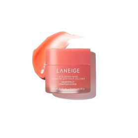 LANEIGE Masque de sommeil pour les lèvres pamplemousse : nourrit, hydrate, vitamine C, murumuru et beurre de karité, antioxydant