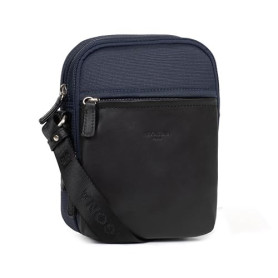 Hexagona Paris - Sacoche - pour Homme - Collection Travel - Marine - en Nylon - 1 bandoulière réglable - Porte-Documents - Servi