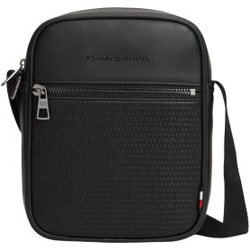 Tommy Hilfiger TH Woven Mini Reporter Am0am14095 Crossover pour homme Noir Taille unique