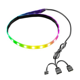 Bande Lumineuse LED RVB PC, Bande Magnétique ARGB 15,7 Pouces, 5 V ARGB Aura Sync Bande Lumineuse Personnalisable pour Boîtier P