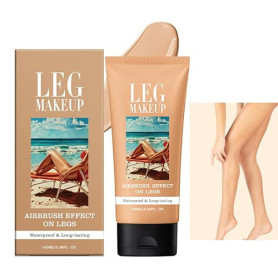 Crème Maquillage Imperméable pour Jambes, Cache-Tatouage & Anti-Cicatrices Sans Transfert, Fond de Teint Corps Longue Tenue pour