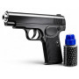 Pistolet Métal – Airsoft à Billes Noir – Taille 23cm &17cm – avec 400 Billes et Distributeur Inclus – Réplique Airsoft Puissance