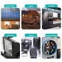 BuyWeek 60A Régulateur de charge solaire MPPT 12V/24V/36V/48V Contrôleur de Charge Solaire MPPT Écran LCD rétroéclairage, Max 18
