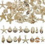 EIHI 96 Pièces breloque acier inoxydable doré, Breloques creation bijoux, Charms maillot de bain