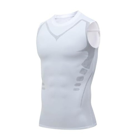 Smatstyle Débardeur de Compression Sport Débardeur Gainant Homme Gilet de Sport de Course sans Manches Running Fitness | Fitness
