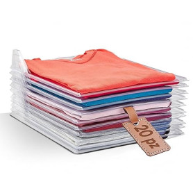 Tempo di saldi Système de Rangement Pliable pour Armoire, tiroirs, Chemises, 20 pièces
