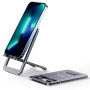 JSAUX Support Téléphone Portable, Support Pliable en Aluminium Ajustable Porte Smartphone Voyage Accessoires Bureau Compatible a