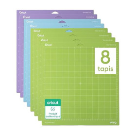 Cricut Lot de 8 tapis variés 30,5 x 30,5 cm, 12" x 12", Variété