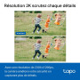 Tapo 2K Caméra de Surveillance WiFi extérieur 360°, Vision Nocturne Couleur, Détection de Personne et Suivi de Mouvement, Étanch
