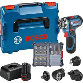 Bosch Professional GSR 12V-15 FC, Noir, 2 x 2.0Ah batterie/chargeur/accessoires
