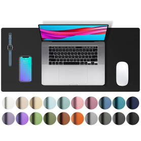 Aothia Sous-main, tapis de souris, tapis de bureau,buvard de bureau en cuir PU antidérapant,tapis de bureau pour ordinateur port
