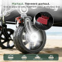 Sekey XXXL Chariot Pliable 300L 200KG, Modèle Allongé avec Roues Tout-Terrain 17x10 cm, Breveté Mécanisme 4-en-1 Dépliage Instan