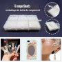 TOAOB 5000pcs 2mm à 8mm Demi Rond Dos Plat Blanc Perle ABS Cabochons pour Artisanat DIY Fabrication de Bijoux et Clothing Décora