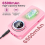 PKBD 45000RPM Professional Portable Nail Drill Machine for Gel Nails, Rechargeable Electric Nail Files Set with 11 bits and LCD