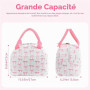 BuyCard sac isotherme repas femme – Boîte à déjeuner | Sac isotherme étanche et résistant à l'huile pour le travail, l'école, le