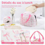 BuyCard sac isotherme repas femme – Boîte à déjeuner | Sac isotherme étanche et résistant à l'huile pour le travail, l'école, le