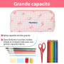 Prizmxed Trousse Scolaire Fille avec Petit nœud, Design Mignon, Trousse Scolaire Fille Grande capacité adaptée à la Papeterie, R