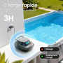 AIPER Scuba SE Robot Piscine, Aspirateur Piscine sans Fil, Autonomie de 90 Minutes, Nettoyage Automatique avec Fonction Auto-Sta