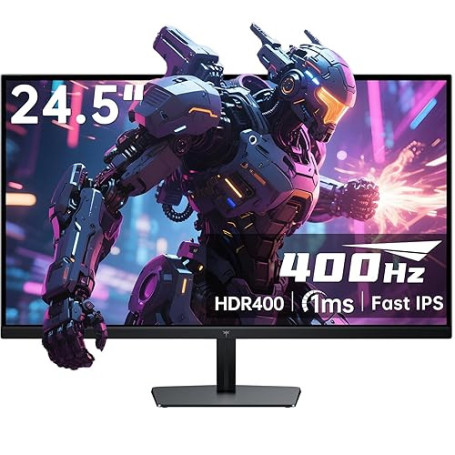 KTC 24.5 Pouces Ecran PC Gamer 400Hz / 360Hz / 240Hz | Fast IPS 1ms | Adaptive Sync | FHD écran 1080P | HDR 400 128% sRGB | HDMI