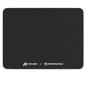 ATTACK SHARK CM05SE Tapis Souris Verre Trempé, 9H Dureté Anti-Rayures, Surface Ultra-Lisse Gravée Nano, Base PU Antidérapante, H