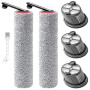 KiimSin accessoires pour Dreame H14, H14 Pro, H14 Dual Pièces de rechange pour aspirateur eau et poussière, 2 brosse rotative +
