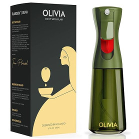 FLAIROSOL OLIVIA Vaporisateur d'Huile en Verre 200ml - Technologie de Pulvérisation Continue avec Contrôle des Portions - Polyva