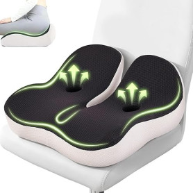 AMAYHOON Coussin Chaise Bureau, Coussin Ergonomique Assise, pour Dispersion de la Pression Coccyx, Fesses,adapté aux chaises de