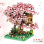 Sakura Arbre Maison Construire Bloc, 12580 Pièces Ensemble de Construction Cabane dans Les Arbres, Sakura Botanical Collection B