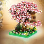 Sakura Arbre Maison Construire Bloc, 12580 Pièces Ensemble de Construction Cabane dans Les Arbres, Sakura Botanical Collection B