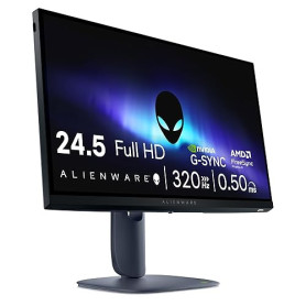 Alienware 25 Écran PC Gaming - AW2525HM, Full HD (1920x1080), 320Hz, Fast IPS, 0.5ms, Compatible NVIDIA G-Sync, AMD FreeSync Pre