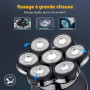 ETENTOUS Rasoir Tete Chauve Homme, 7D Rasoir Électrique Homme- 6 en 1 Tondeuse Crane Chauve- Humide/Sec Étanche IPX7 pour Hommes