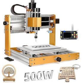 LUNYEE 3018 PRO MAX 500W Fraiseuse CNC All-Metal 3 axes Fraiseuse, interrupteurs de fin de course et arrêt d'urgence, 300 x 180