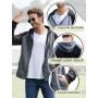 YawYews Sweat a Capuche Homme Sweat Zippé Homme Veste de Sport Pull Sweatshirts Homme Hoodie Hiver S-2XL