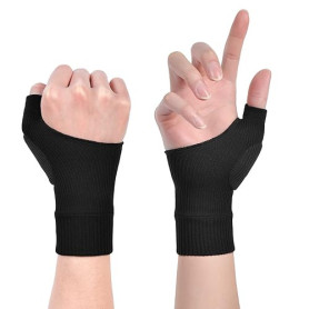 ACWOO Gants de Compression Arthritique, 1 Paire Gants de Soutien du Pouce Respirants avec Coussinets en Gel, Support de Poignet