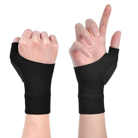 ACWOO Gants de Compression Arthritique, 1 Paire Gants de Soutien du Pouce Respirants avec Coussinets en Gel, Support de Poignet