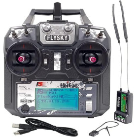 DTXMX Flysky FS-i6X Transmetteur RC 6CH 2.4GHz Radio Control System avec récepteur fs ia6b pour FPV Racing RC Drone Quadcopter [