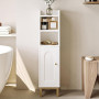Hzuaneri Meuble de Salle de Bain, Petit Meuble de Rangement de Salle de Bains, Armoire Étroit pour Papier Toilette, Armoire d’An