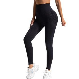 Leggings Anti Cellulite 3D Femme Original, Legging Anti-Cellulite à Compression 3 D, Minceur Taille Haute sans Couture, Pantalon