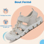 SAGUARO Sandales Garçon d’Été à Bout Fermé Enfant Chaussures Outdoor Antidérapantes et Respirantes Sandales,25-38
