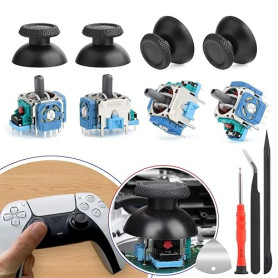 Joysticks pour Sony PlayStation 5 PS5 Joysticks Remplacement Analogique 3D Module Potentiomètre pour PS5 Joystick Thumbstick Man