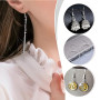 TOAOB 100pcs Crochet de Boucle D'oreille Argent en Acier Inoxydable Fil d'oreille Crochets avec Boule Ressort Hypoallergénique p