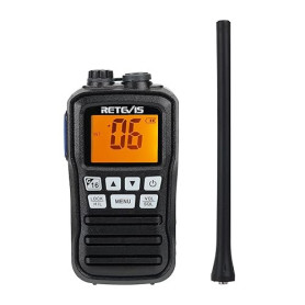 Retevis RM01 Marine Radio, VHF Portable Étanche, Professionnel VHF Radio IP67, Vibration, Flottant 88 Canaux, Talkie Walkie Mari