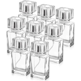 Mujiluxe Lot de 8 vaporisateurs de parfum rechargeables, flacon de parfum vide, bouteilles de parfum à remplir, convient pour le