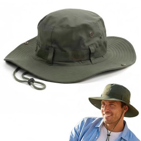 SDXCJY Chapeau bob réglable pour homme et femme, chapeau de soleil safari pliable à large bord, protection UV, chapeau de jungle