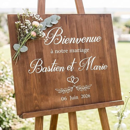 9 Feuilles Autocollant Lettres Chiffres Mariage Blanc Stickers Panneau de Bienvenue au Mariage Panneau D'accueil Lettres Ecritur