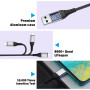 Câble USB C Charge Rapide [1M] Cable Chargeur USB Type C pour Samsung Galaxy S22 S23 S21 S20 Plus Ultra S10 S9 S8 S10E,A51 A71 A