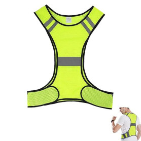 EceoThsy Gilet Réfléchissant Haute Visibilité pour Hommes et Femmes - Veste de Sécurité Légère et Respirante pour Running, Vélo,